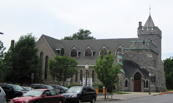 Church where recital was held in Saratoga Springs, NY