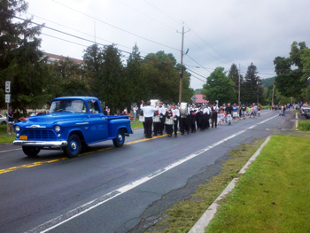 New Lebanon High School  Senior Band in Memorial Day parade